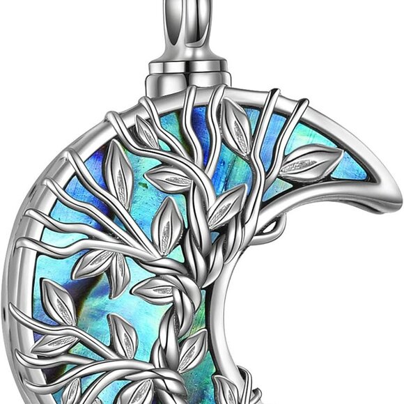 Urn Necklace for Ashes 925 Sterling Silver Tree of Life Cremation Jewelry for As